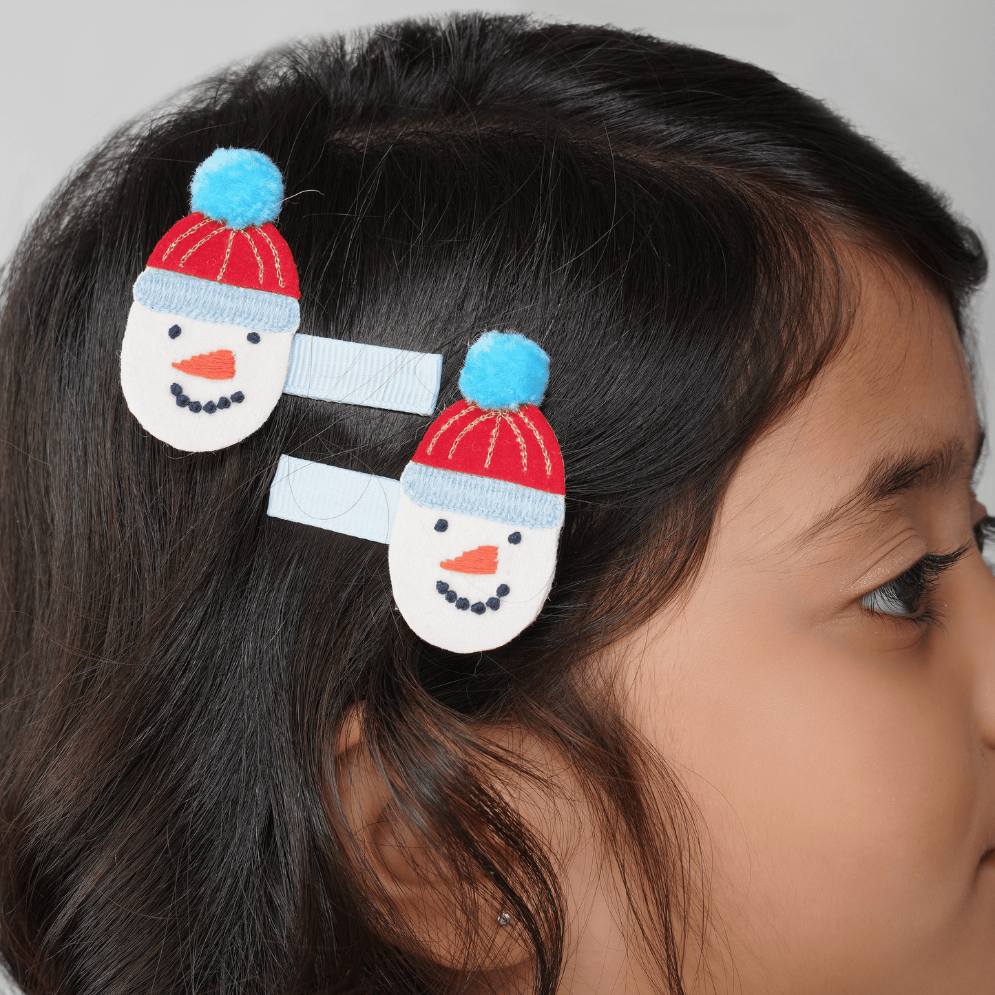 Snowman Hair Clip