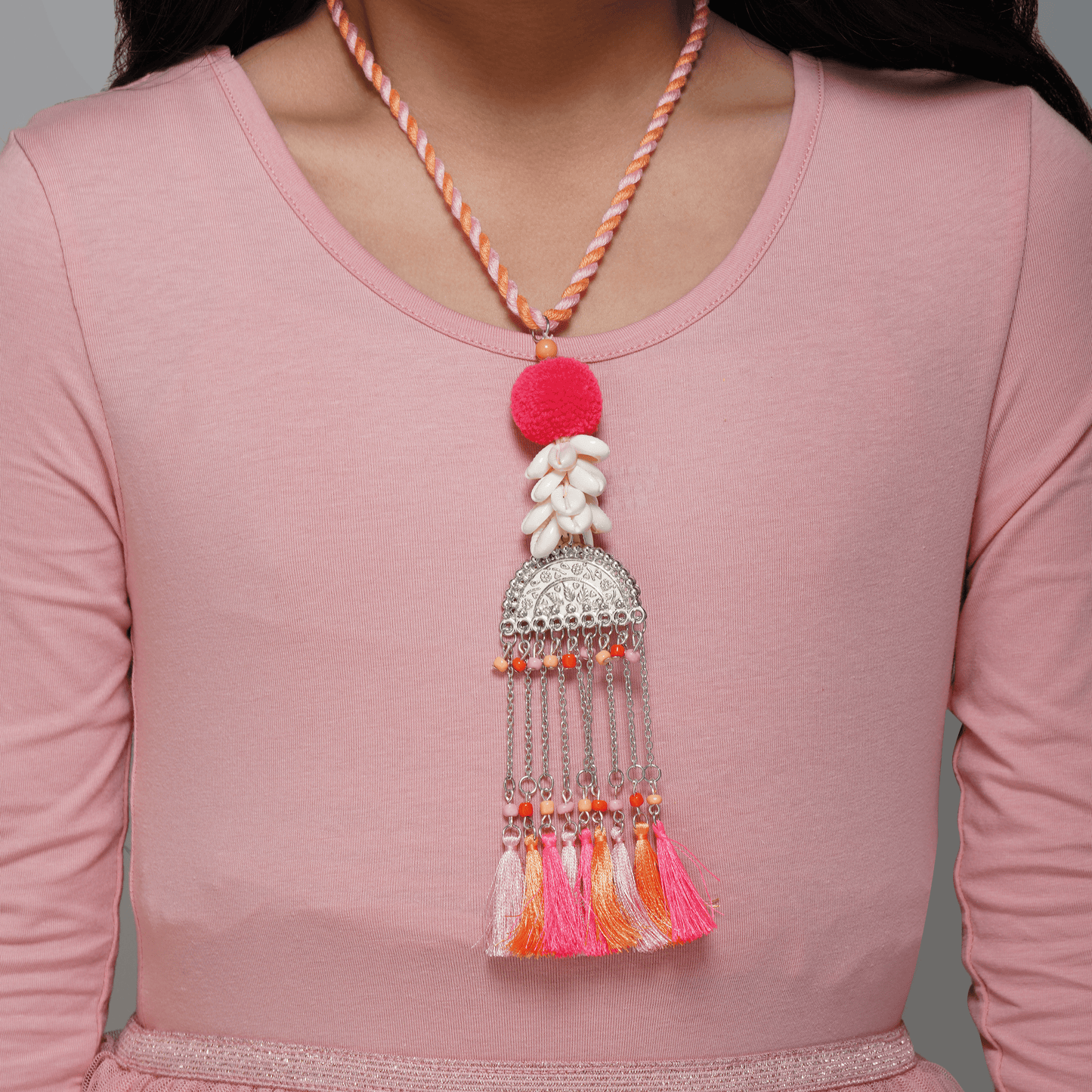 The Shell Pom Necklace