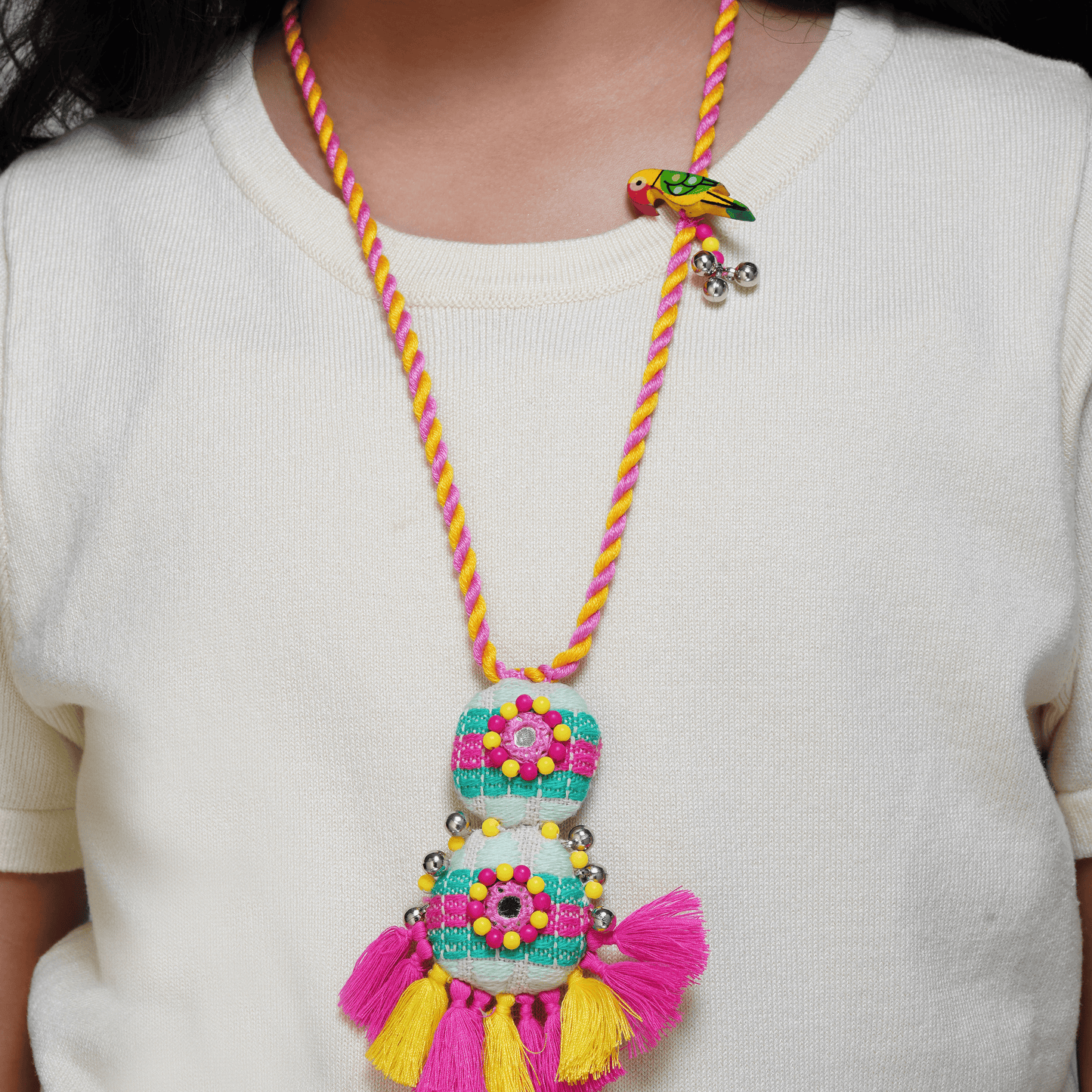 Fiesta Tassel Necklace With Bag