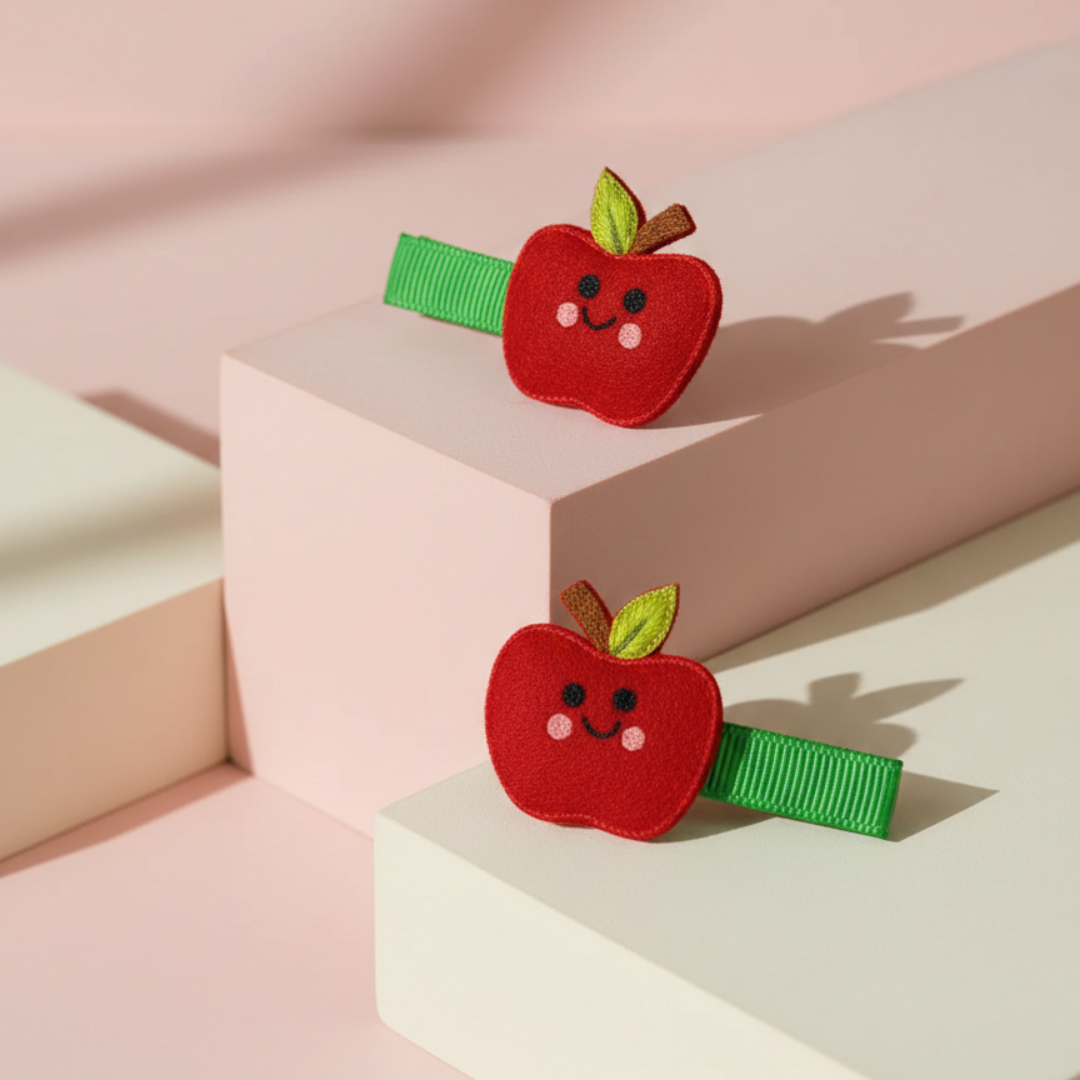 Cheeky Apple Clips
