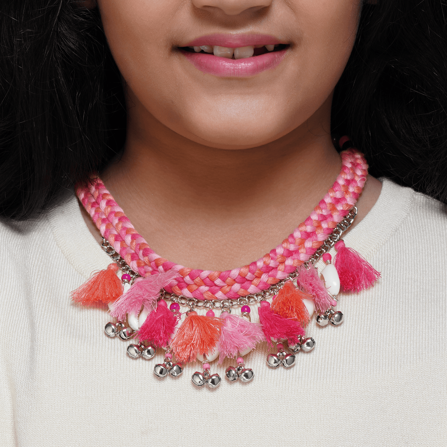 Bohemian Tassel and Bead Necklace