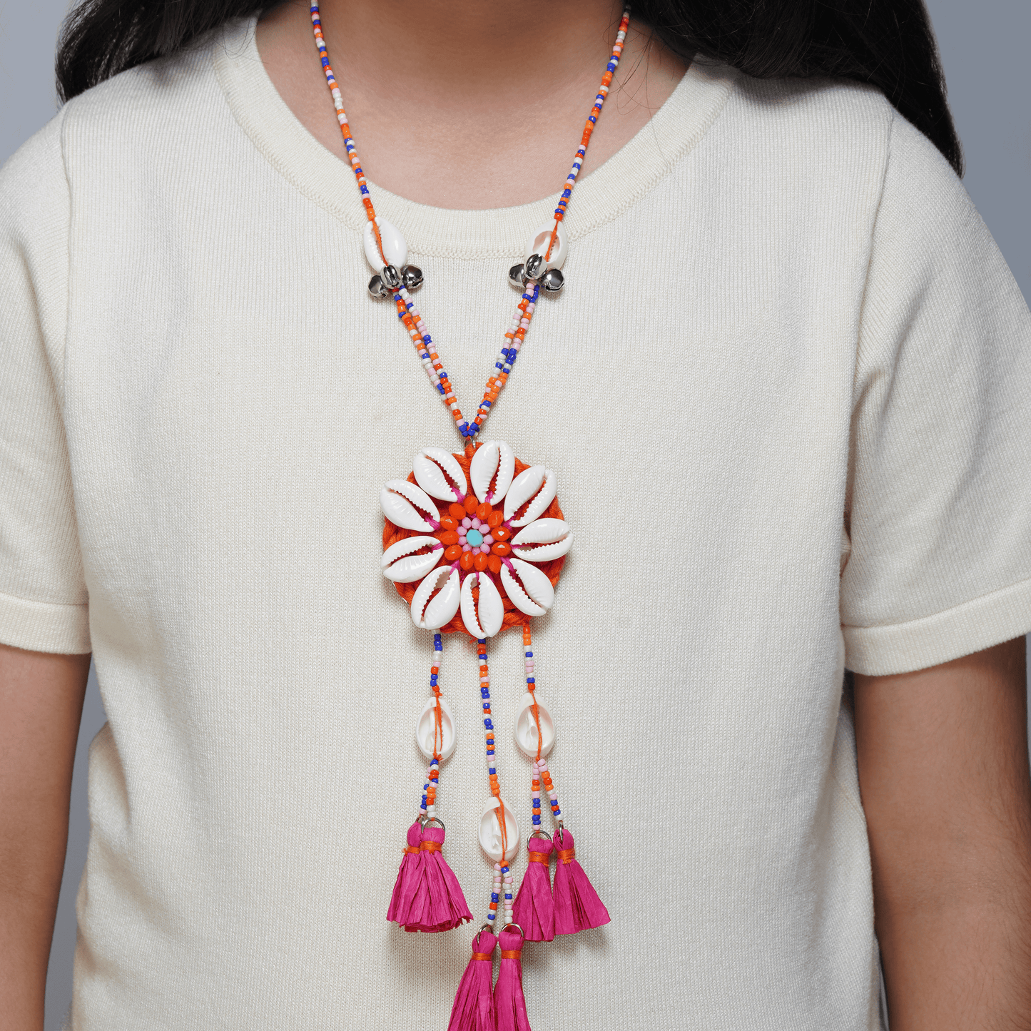 Beachcomber Shell Tassel Necklace