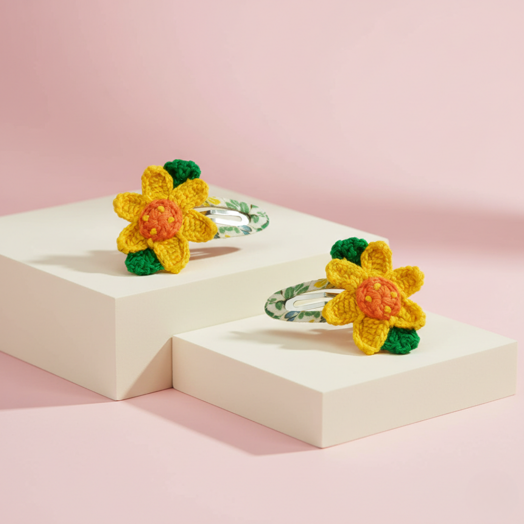 Yellow Petal Clips