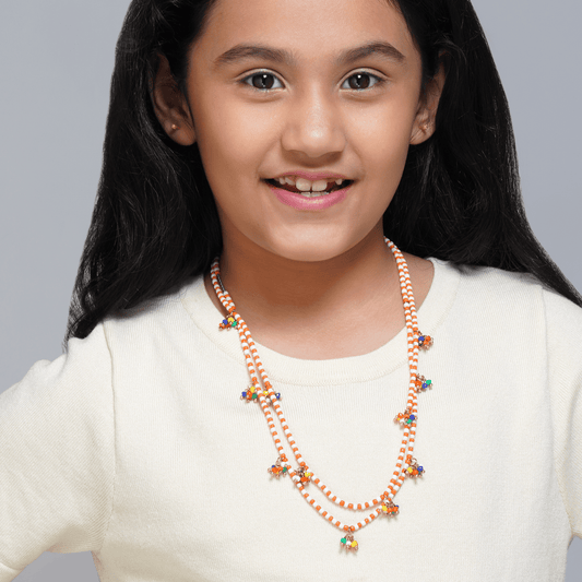 Colorful Seed Bead Dangle Necklace