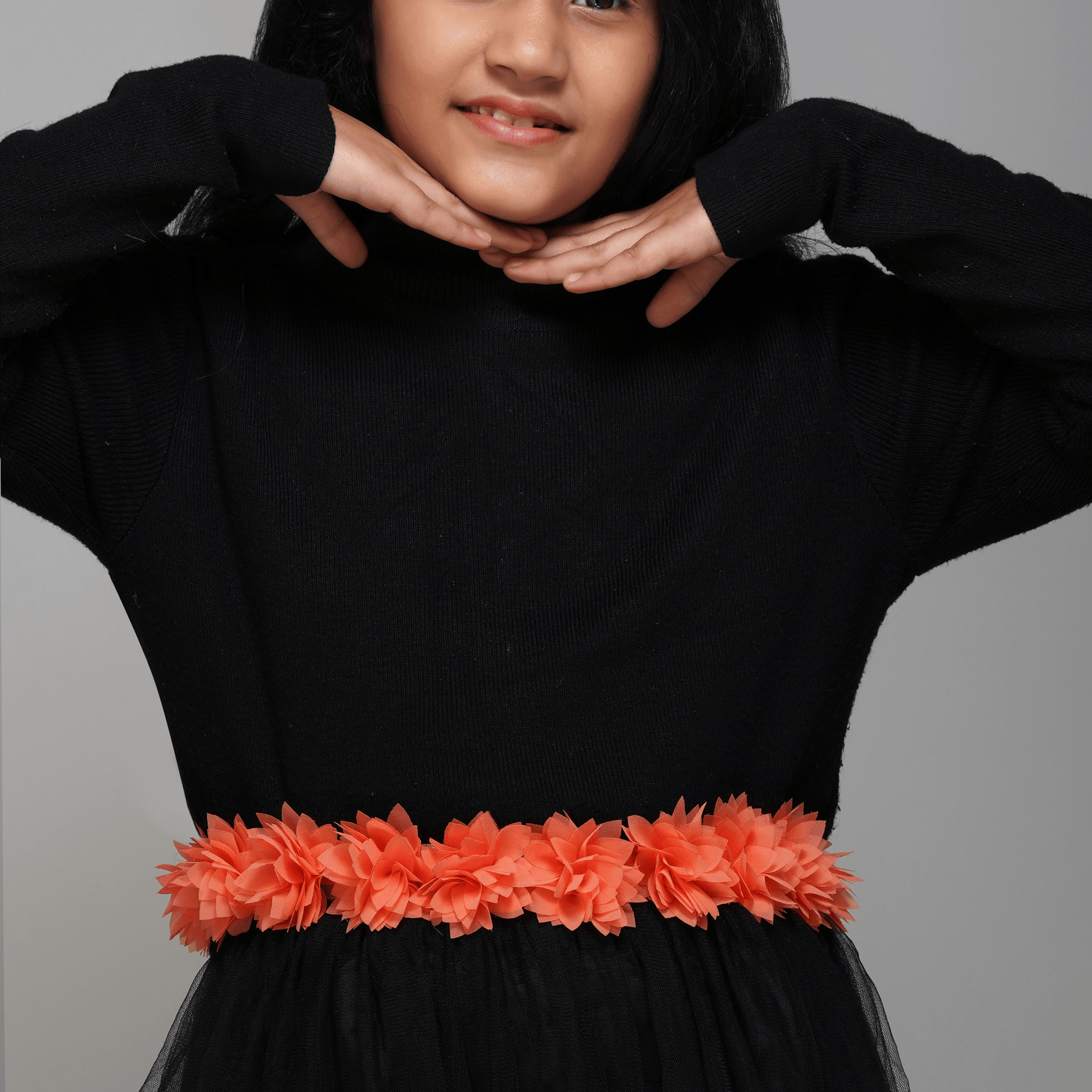 Orange Pop Flower Belt