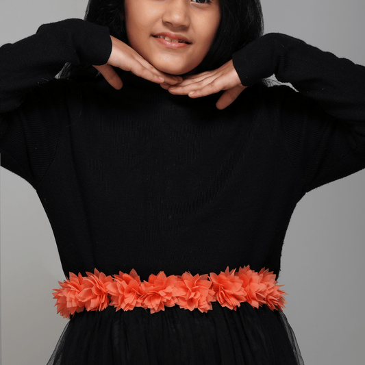Orange Pop Flower Belt