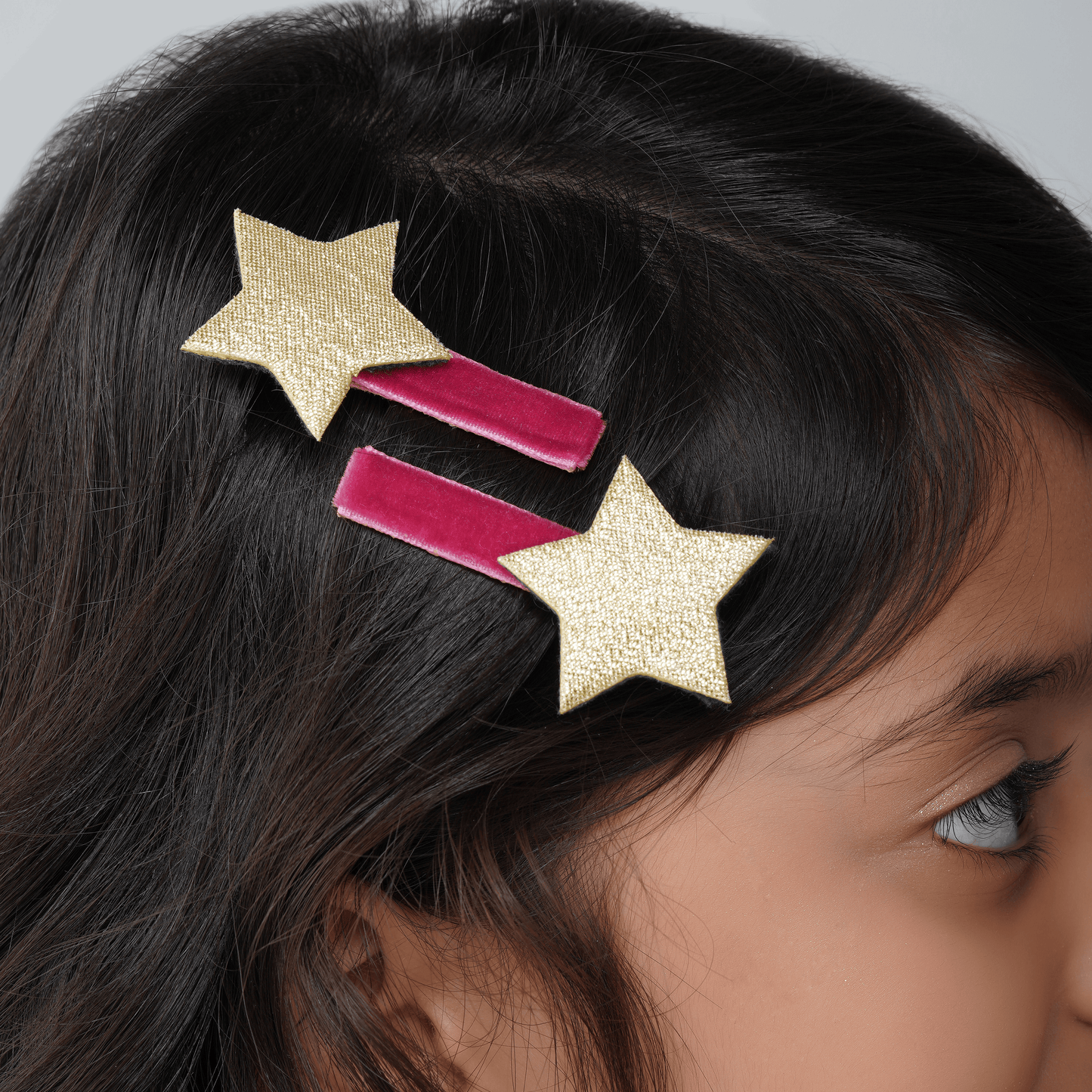 Glitter Star Hair Clips