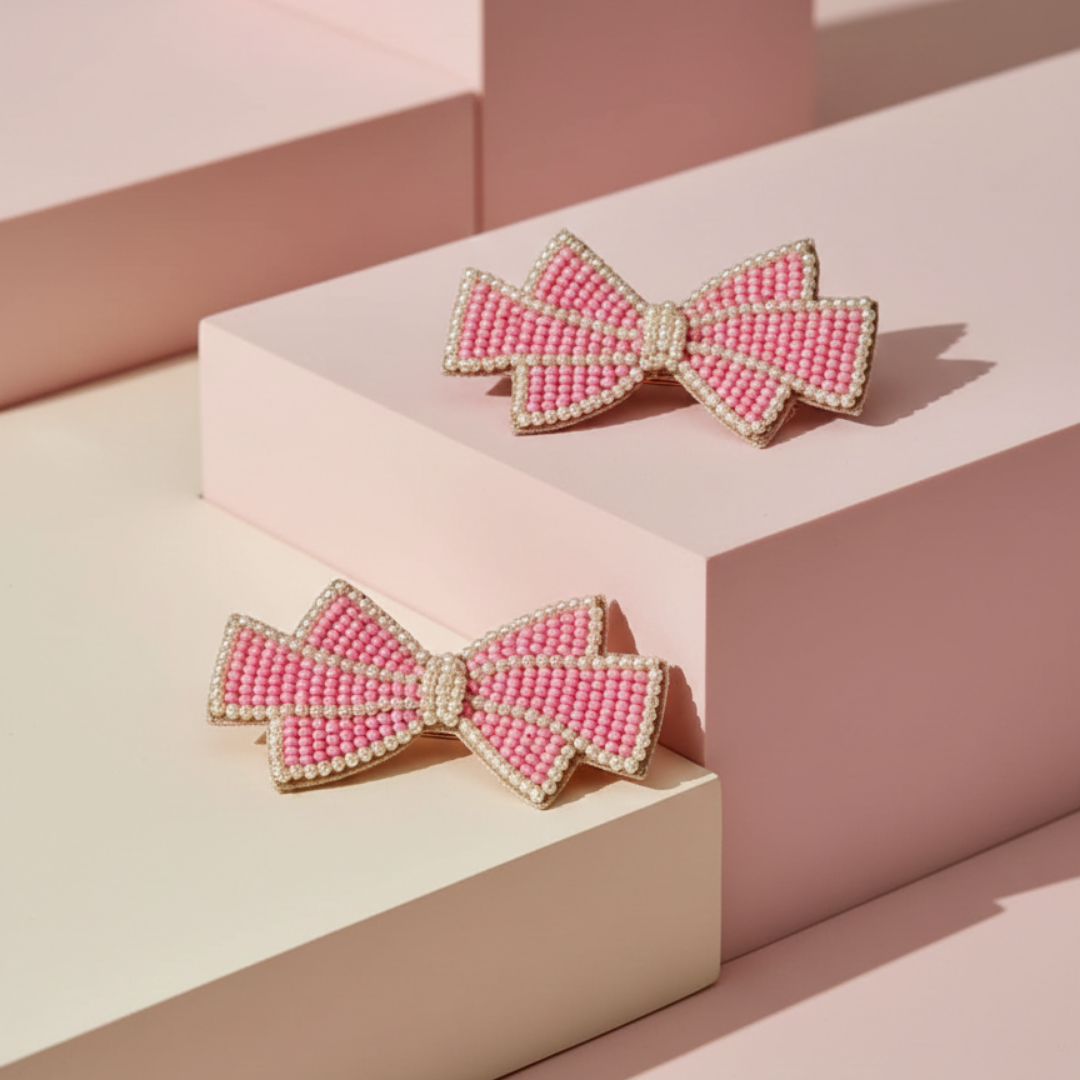 Pinki Bow Clips