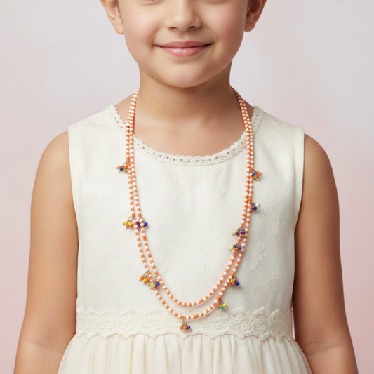 Colorful Seed Bead Dangle Necklace