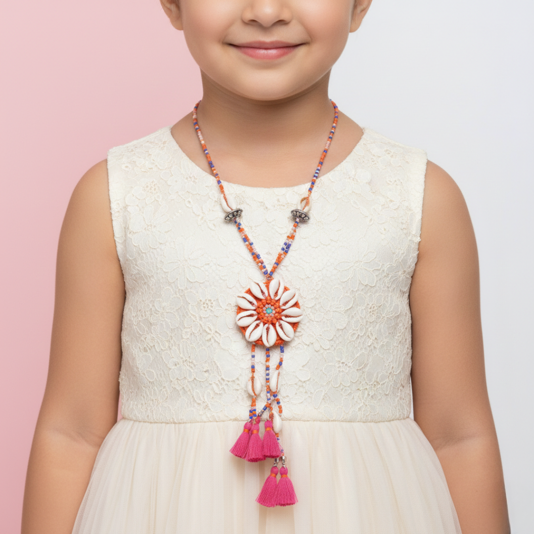 Beachcomber Shell Tassel Necklace