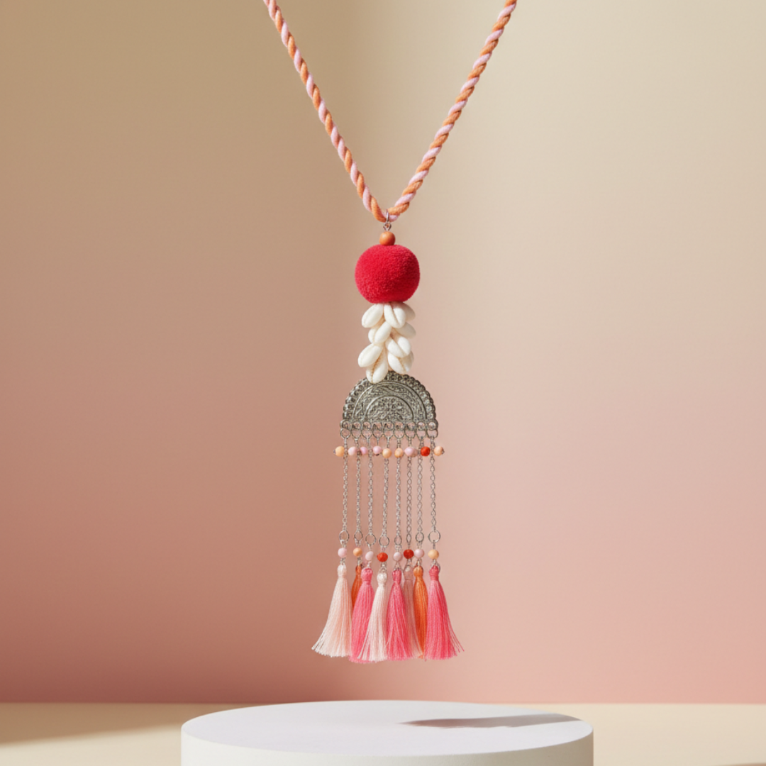 The Shell Pom Necklace