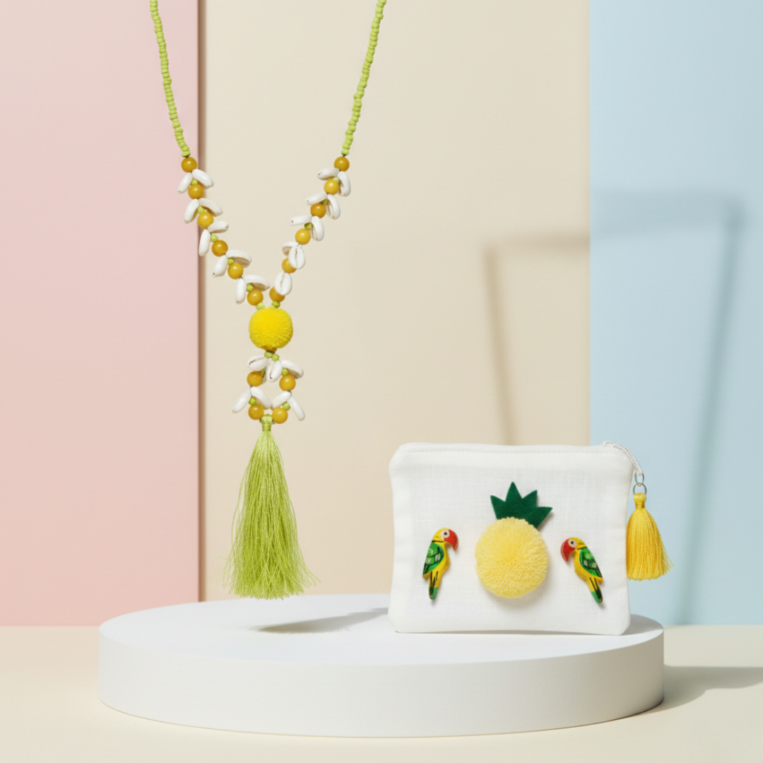The Sea Side Necklace With Bag