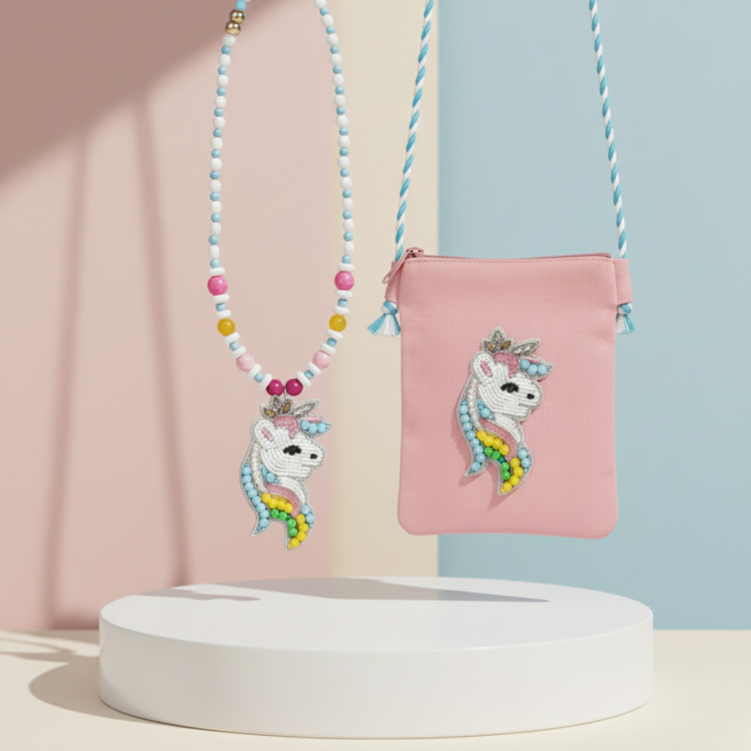 Unicorn Pendant With Bag