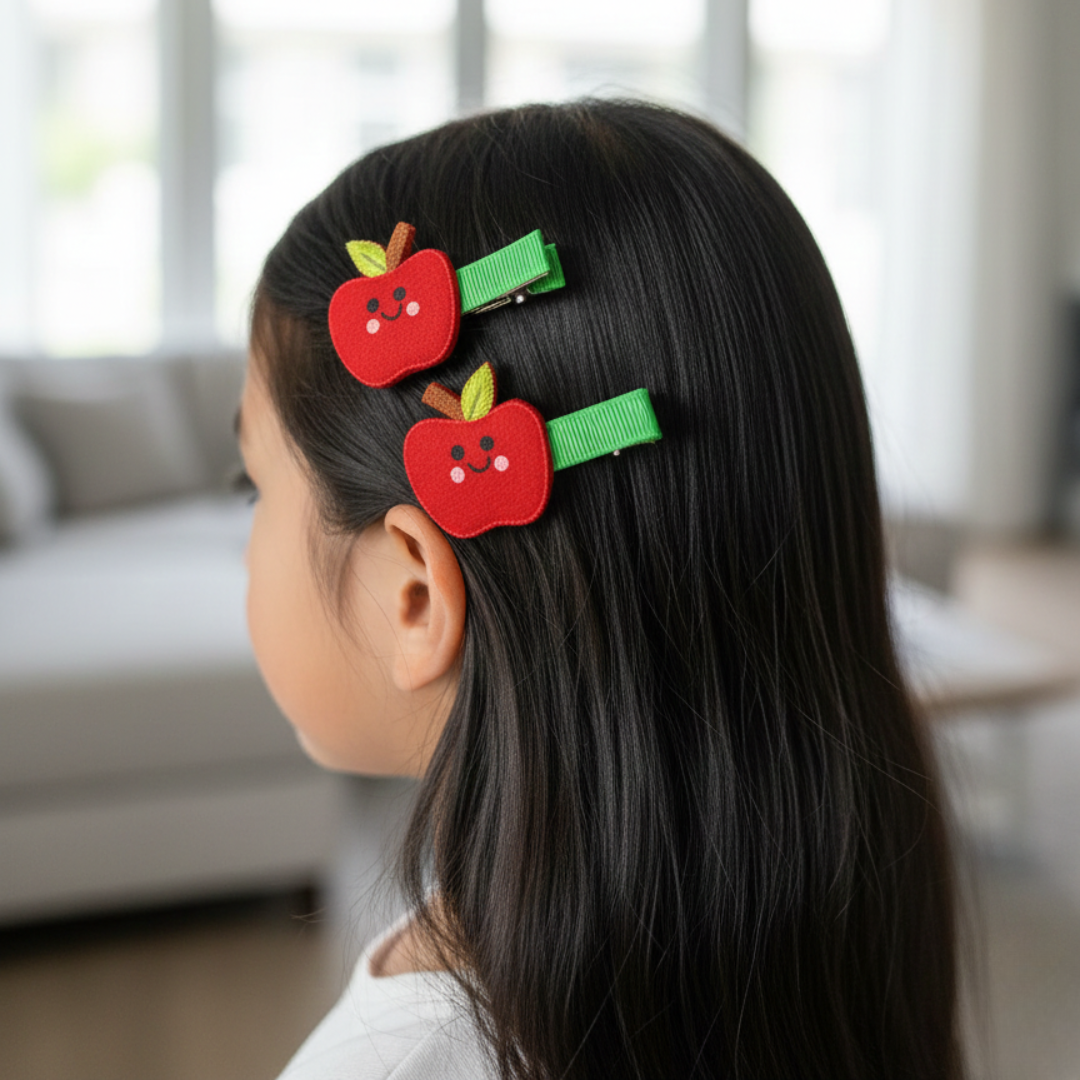 Cheeky Apple Clips