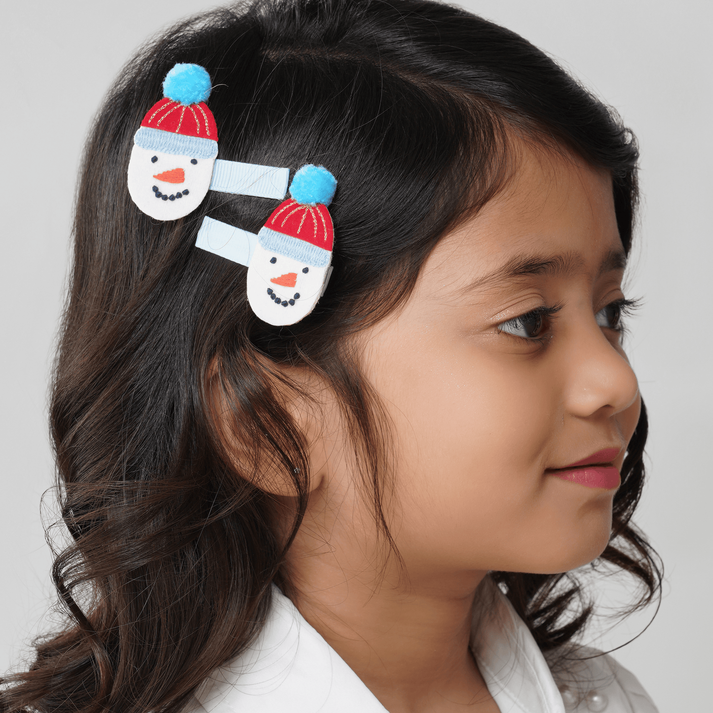 Snowman Hair Clip