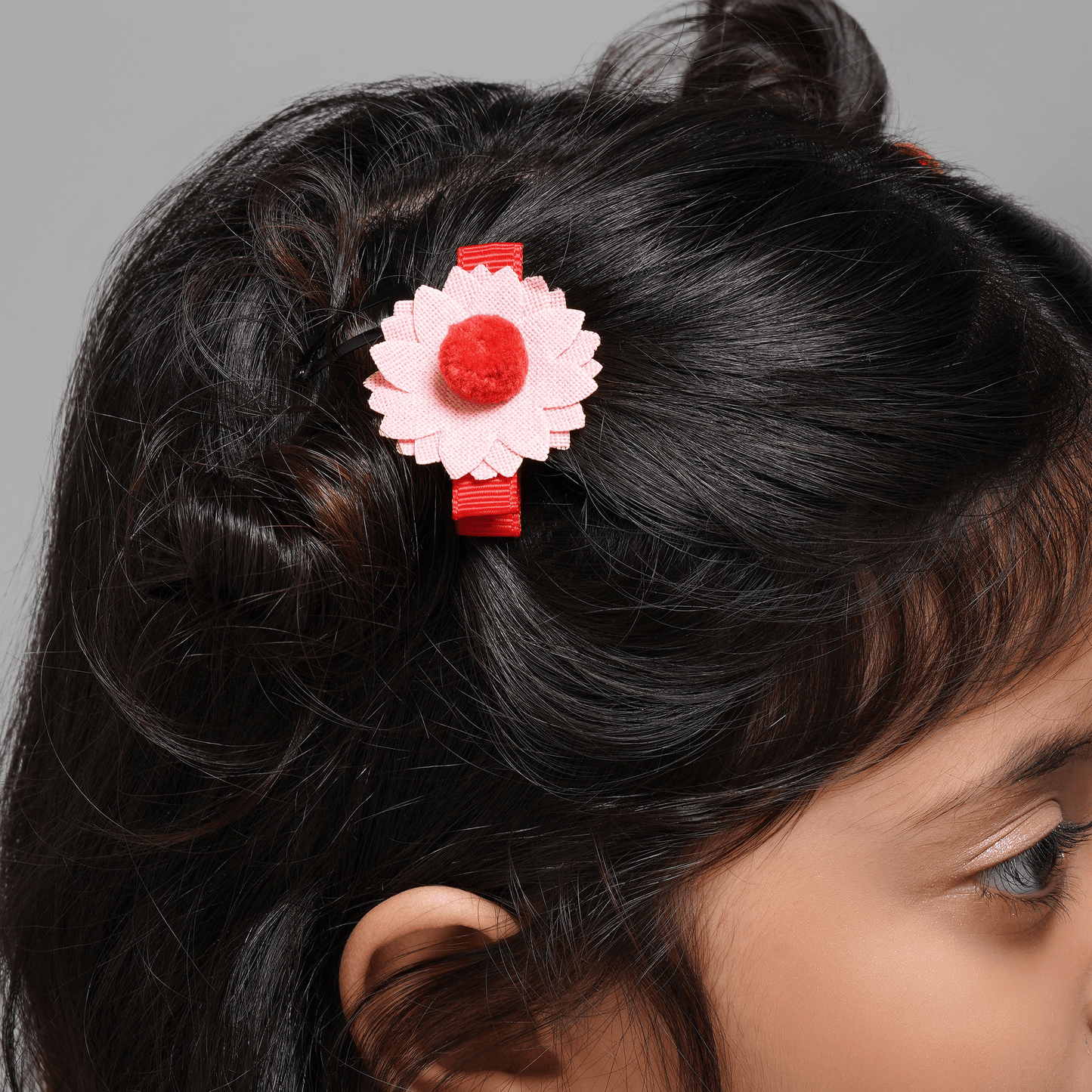 Fabric Flower Hair Clips