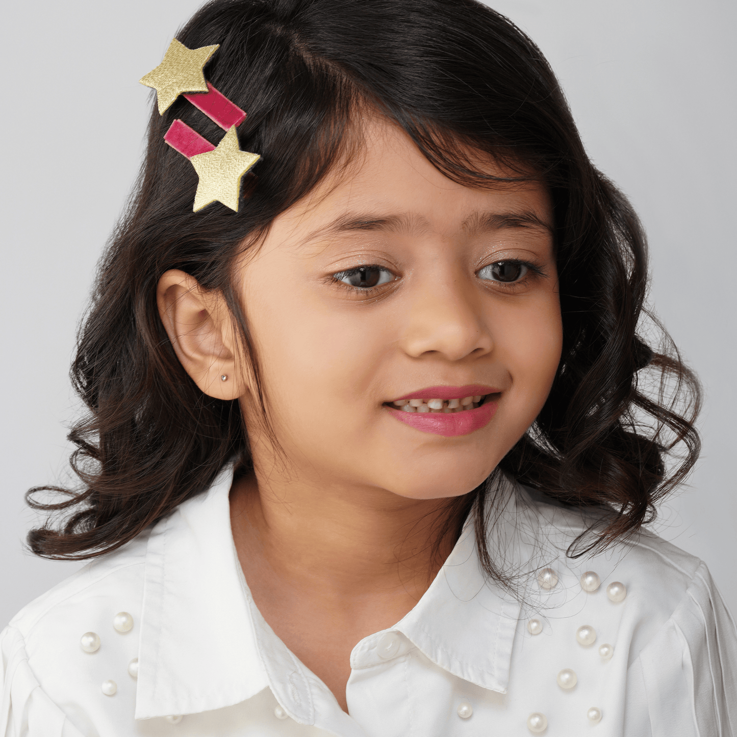 Glitter Star Hair Clips