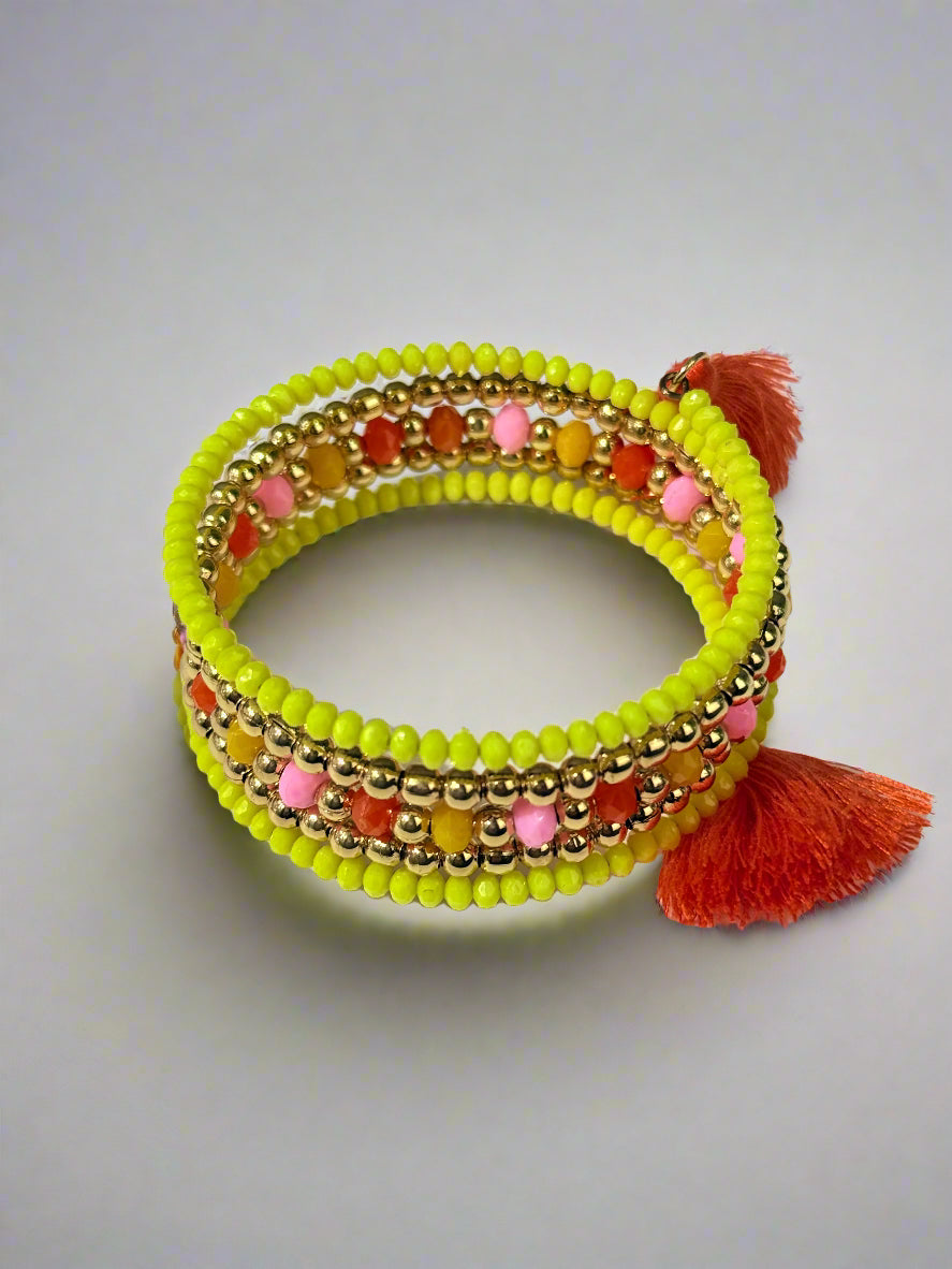 Sunny Spirit Beaded Bracelet