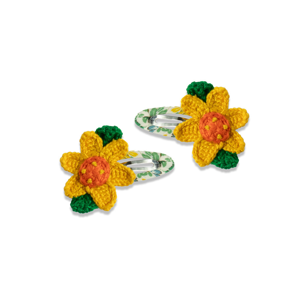 Yellow Petal Clips